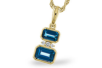 C301-84059: NECK .95 TW LONDON BLUE TOPAZ .98 TGW