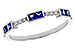 C301-85905: LDS WED RG .36 SAPPHIRE .43 TGW