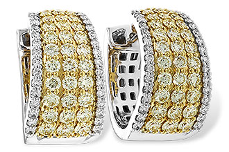 C301-86805: EARRINGS 1.52 YELLOW DIAS 1.96 TW