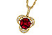 C301-87696: NECKLACE .86 TW RUBY 1.00 TGW