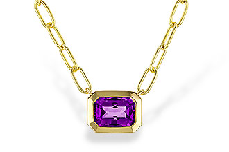 C301-87714: NECKLACE .82 AMETHYST (18")