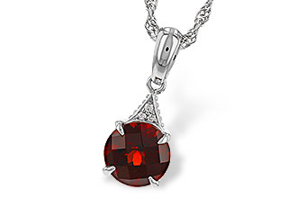 C301-88568: NECK 1.46 GARNET 1.47 TGW (7MM RD)