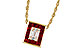 C301-89505: NECKLACE .82 RUBY TW 1.00 TGW