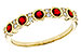 C301-90423: LDS WED RG .33 TW RUBY .45 TGW