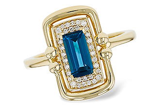 C302-73132: LDS RG .84 LONDON BLUE TOPAZ .96 TGW (8x4MM LBT)