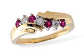 D120-00405: LDS WED RG .23 RUBY .38 TGW