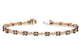 D215-51314: BRACELET 3.05 BROWN DIA 4.10 TW