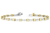 D215-51359: BRACELET 2.80 YELLOW DIA 4.01 TW