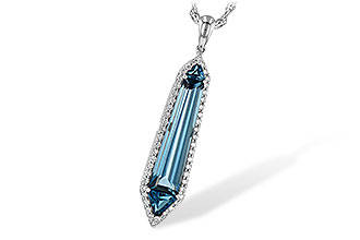 D217-27696: NECK 3.47 LONDON BLUE TOPAZ 3.70 TGW