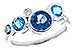 D300-06796: LDS RG 1.40 TW BLUE TOPAZ 1.45 TGW