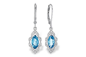D300-07723: EARR 1.02 TW BLUE TOPAZ 1.17 TGW