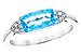 D300-91277: LDS RG 1.44 BLUE TOPAZ 1.52 TGW