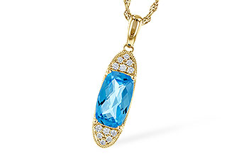 D300-91305: NECK 2.02 BLUE TOPAZ 2.12 TGW