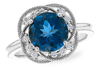 D300-94077: LDS RG 2.90 LONDON BLUE TOPAZ 3.05 TGW (9MM LBT)