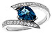 D301-83123: LDS RG 1.04 LONDON BLUE TOPAZ 1.28 TGW (8x6MM)
