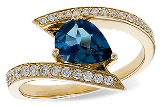 D301-83123: LDS RG 1.04 LONDON BLUE TOPAZ 1.28 TGW (8x6MM)