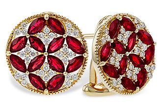 D301-83177: EARRINGS 2.07 TW RUBY 2.37 TGW