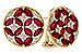 D301-83177: EARRINGS 2.07 TW RUBY 2.37 TGW