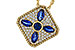 D301-86741: NECKLACE .89 TW SAPPHIRE 1.20 TGW