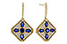 D301-86750: EARRINGS 1.03 TW SAPPHIRE 1.46 TGW