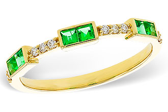 D301-86796: LDS WED RG .23 TW EMERALD .30 TGW