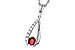 D301-86814: NECKLACE .34 RUBY .50 TGW (5x4 RUBY)