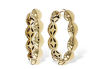 D301-87723: GOLD EARRINGS (18MM)
