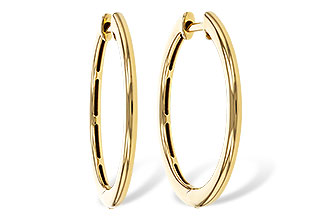 D301-89477: GOLD EARRINGS (24MM)