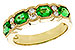 D301-89523: LDS WED RG 1.20 EMERALD 1.38 TGW (5x4MM EMER)