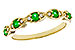 D301-90377: LDS WED RG .21 TW EMERALD .27 TGW