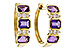 D301-90396: EARRING 1.05 TW AMETHYST 1.16 TGW