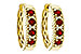 D301-90432: EARRINGS .54 TW RUBY .66 TGW