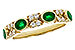 D302-73159: LDS WED RG .54 TW EMERALD .68 TGW