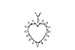 E033-66805: HEART PENDANT .23 TW