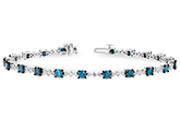 E215-51305: BRACELET 3.00 BLUE DIA 4.05 TW