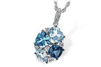 E216-37641: NECK 2.60 BLUE TOPAZ 2.70 TGW