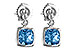 E216-41305: EARR 1.76 BLUE TOPAZ 1.80 TGW