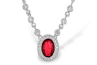 E217-34014: NECK .70 RUBY .94 TGW (17")