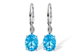 E217-35823: EARR 3.70 TW BLUE TOPAZ 3.75 TGW (9x7MM BT)