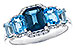 E300-94077: LDS RG 2.15 TW BLUE TOPAZ 2.30 TGW