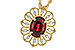 E300-94086: NECK .80 GARNET .92 TGW (7x5MM GAR)