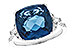 E300-94986: LDS RG 9.00 LONDON BLUE TOPAZ 9.25 TGW (12MM LBT)