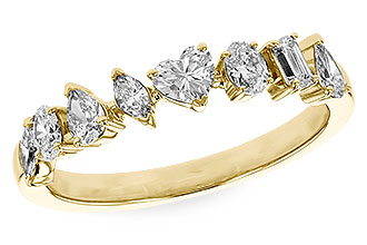 E300-95877: LDS DIA WED RG .69 TW FANCY CUT DIAS