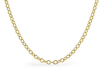 E300-97668: CABLE CHAIN (20", 1.3MM, 14KT, LOBSTER CLASP)