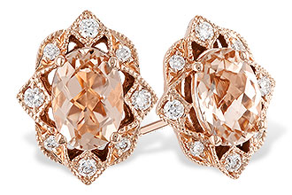 E300-97714: EARR .80 MORGANITE .89 TGW (6x4MM MORG)