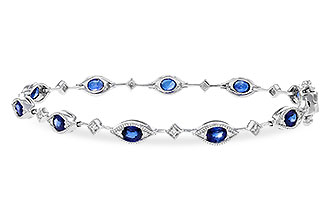 E301-83168: BRACELET 2.31 SAPPHIRE 2.50 TGW (7")