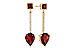E301-84014: EARRINGS 2.70 TW GARNET 2.77 TGW