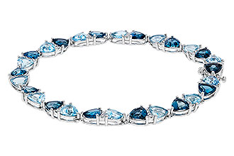 E301-84059: BRACELET 12.20 BLUE TOPAZ 12.50 TGW (7")
