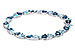 E301-84059: BRACELET 12.20 BLUE TOPAZ 12.50 TGW (7")