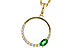 E301-84932: NECKLACE .19 EMERALD .34 TGW